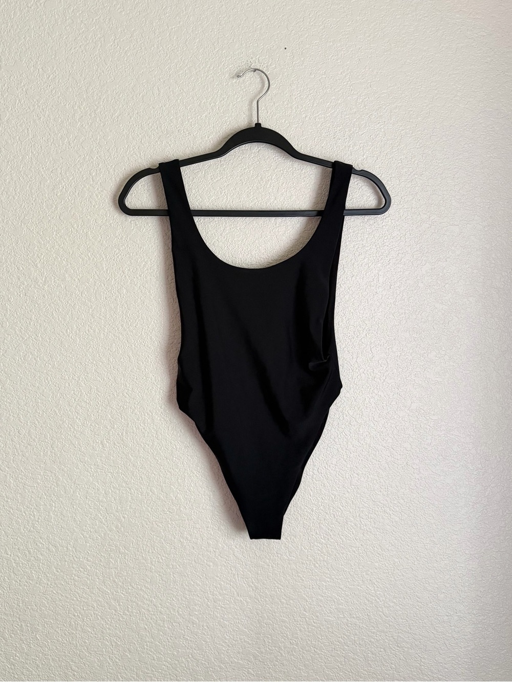 Aerie Super Scoop One Piece Swimsuit S Black